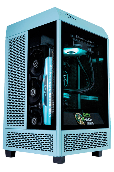 AMD Ryzen 9600X, 32GB DDR5 RAM, 1TB SSD, RTX 5070 - Tower 100 Mini Blue