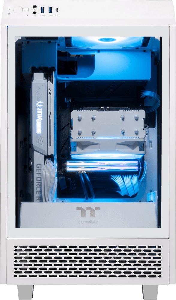 AMD Ryzen 7600X, 16GB DDR5 RAM, 1TB SSD, RTX 4070 - Tower 100 Mini - White