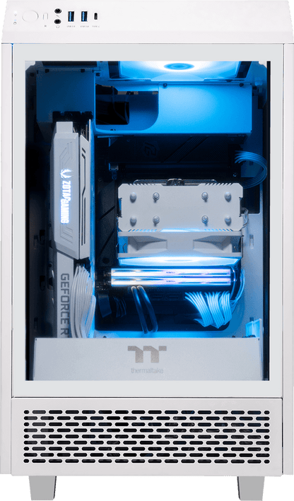 AMD Ryzen 7600X, 16GB DDR5 RAM, 1TB SSD, RTX 4070 - Tower 100 Mini - White