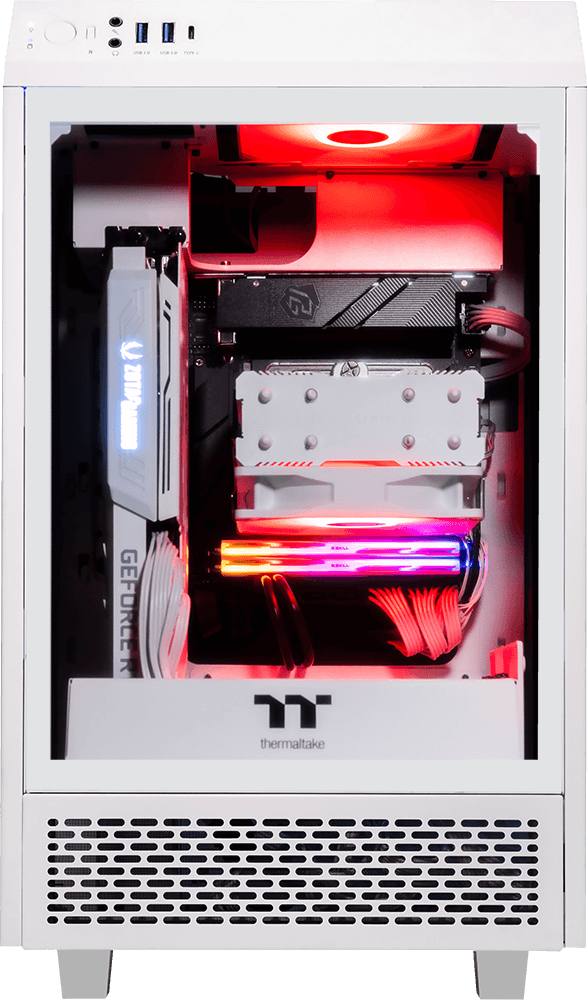 AMD Ryzen 7600X, 16GB DDR5 RAM, 1TB SSD, RTX 4070 - Tower 100 Mini - White