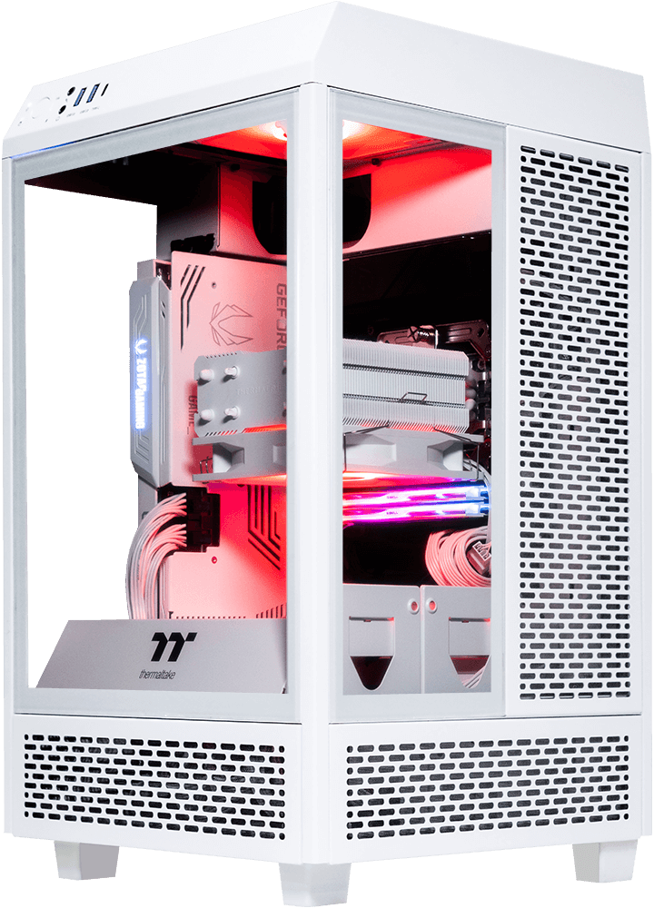 AMD Ryzen 7600X, 16GB DDR5 RAM, 1TB SSD, RTX 4070 - Tower 100 Mini - White