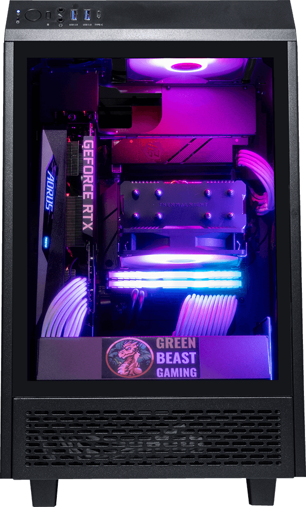 Tower 100 Mini Black, Ryzen 5 9600X, 32GB DDR5, 2TB, 850W, RTX 5070 12GB, Upgraded RGB Air