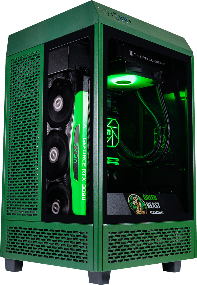 Tower 100 Mini Green, i5 12400F, 32GB DDR4, 1TB, 550W, RTX 5060 Ti 16GB, Standard Air