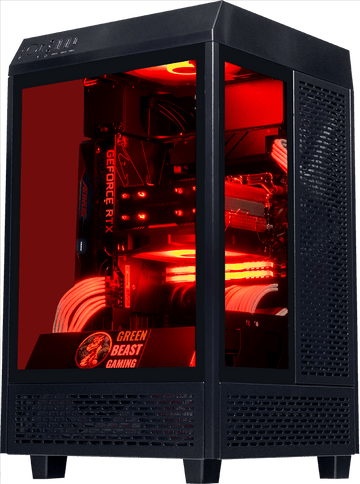 Tower 100 Mini Black, Ryzen 5 9600X, 32GB DDR5, 2TB, 850W, RTX 5070 12GB, Upgraded RGB Air