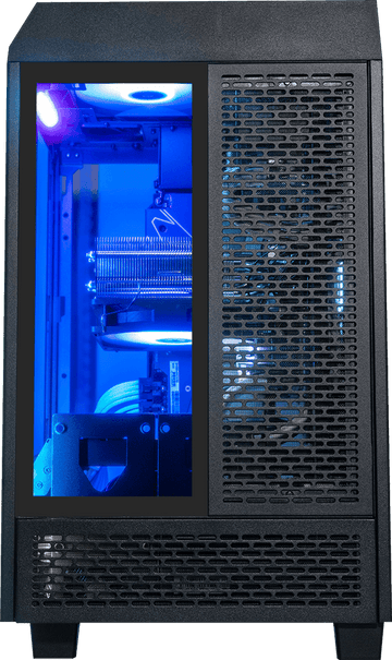 Tower 100 Mini Black, Ryzen 5 9600X, 32GB DDR5, 2TB, 850W, RTX 5070 12GB, Upgraded RGB Air