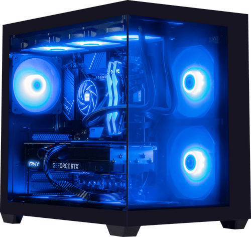 i9 14900KF, 32GB DDR5 RAM, 1TB SSD, RTX 4070 Ti, 360MM Water Cooling - Vetroo AL900 Black