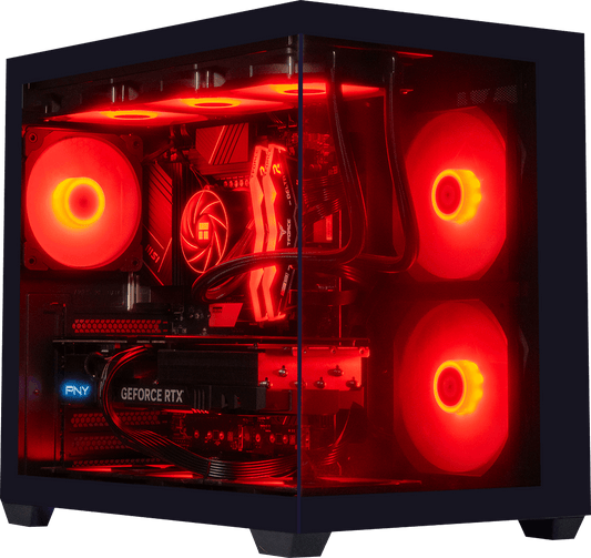 AMD Ryzen 7800X3D, 32GB DDR5 RAM, 1TB SSD, RTX 4070, 240MM AIO - Vetroo AL900 Black