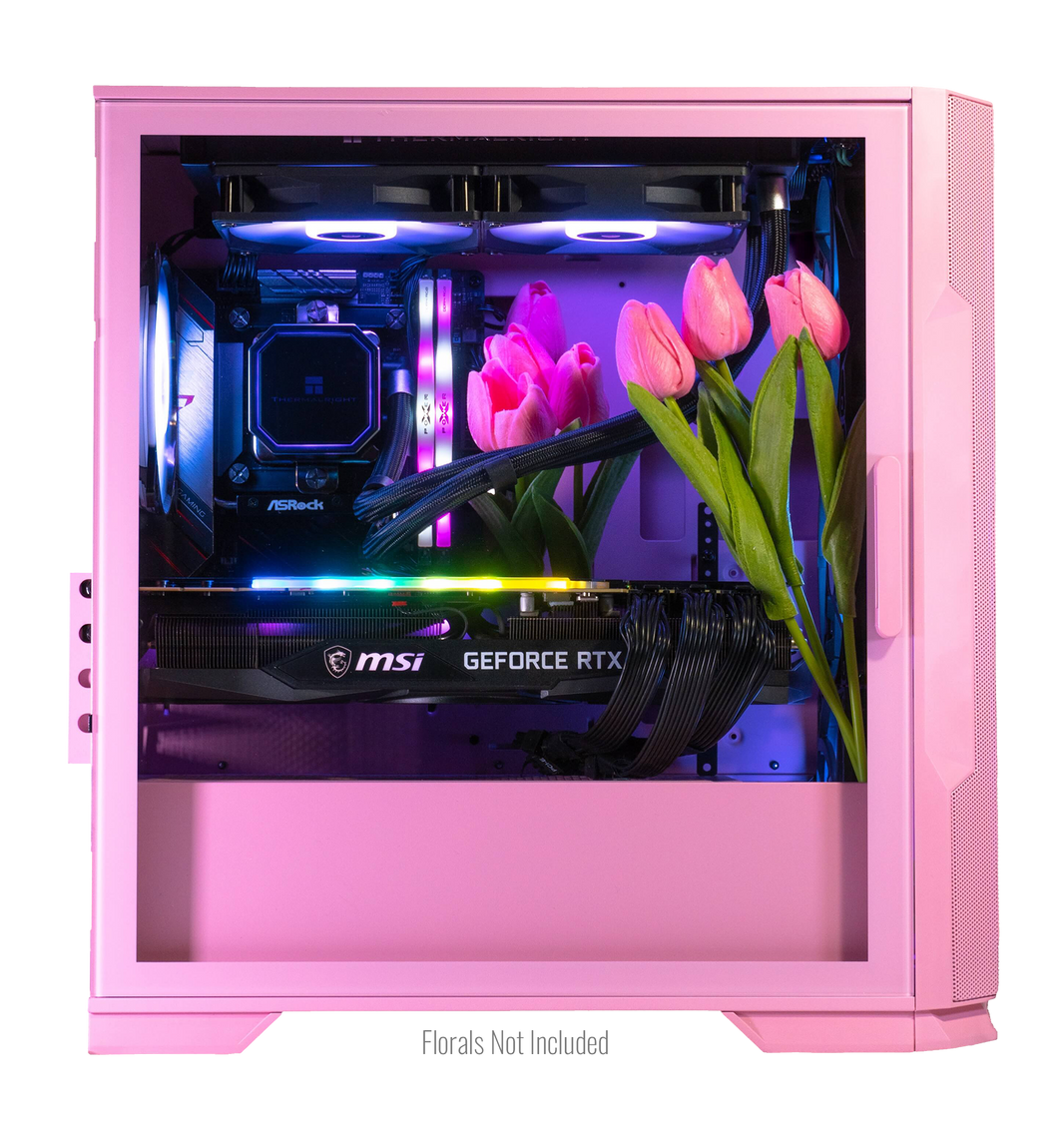 Pink Customizable Prebuilt Gaming PCs - Assembled in USA, 2YR Warranty ...