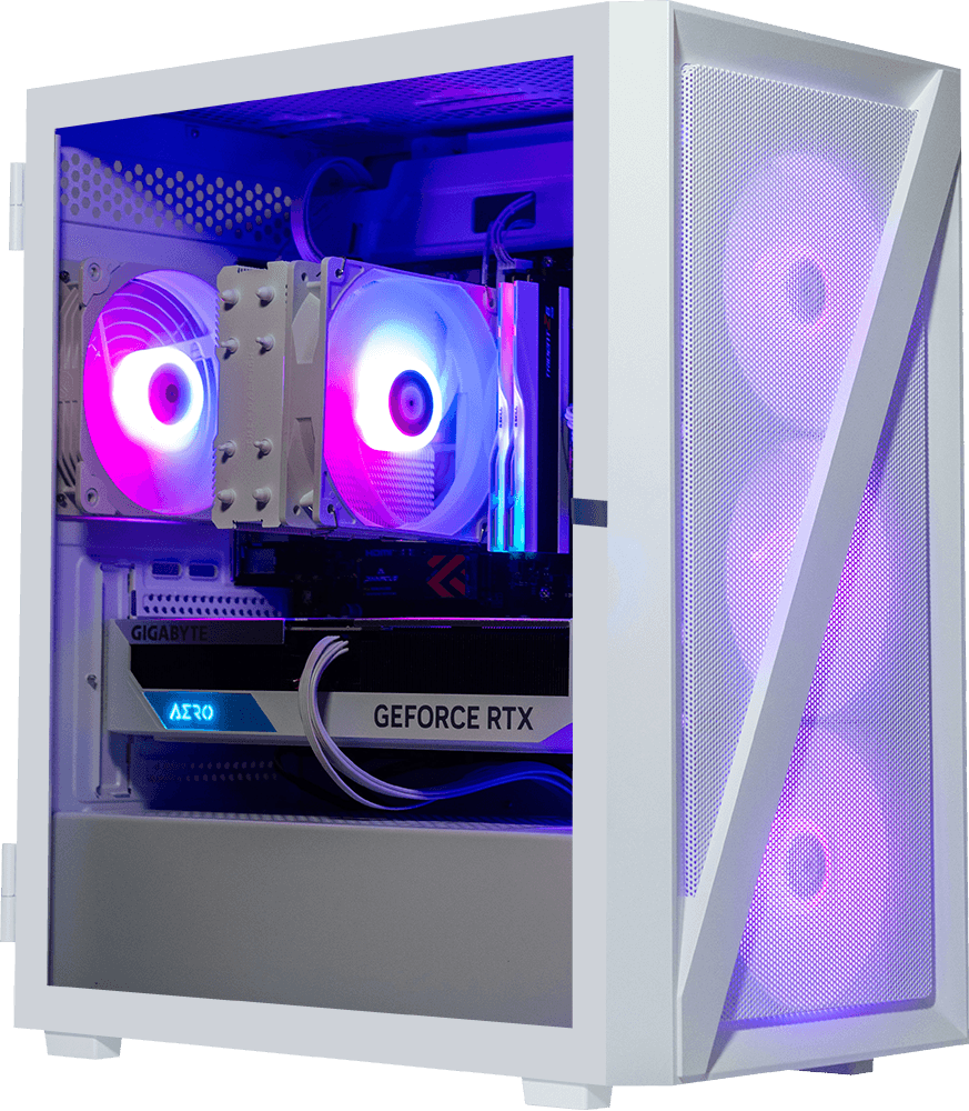 AMD 5500, 16GB RAM, 1TB SSD, RTX 3070 - Vetroo M05 White