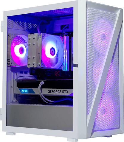 AMD 5500, 16GB RAM, 1TB SSD, RTX 3070 - Vetroo M05 White