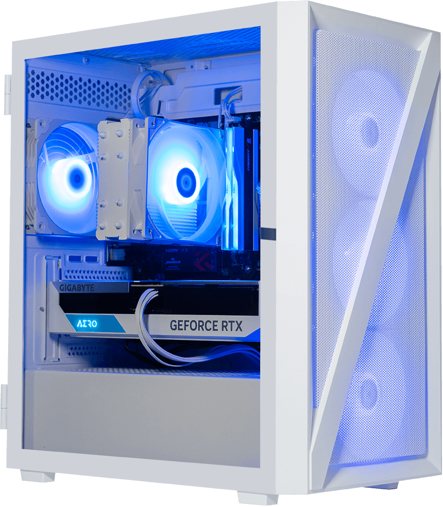 AMD 5500, 16GB RAM, 1TB SSD, RTX 3070 - Vetroo M05 White