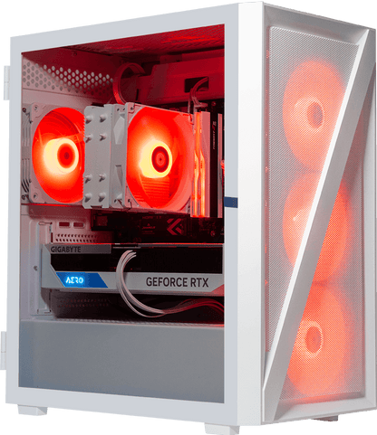 AMD 5500, 16GB RAM, 1TB SSD, RTX 3070 - Vetroo M05 White