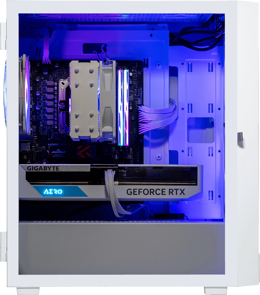 AMD 5500, 16GB RAM, 1TB SSD, RTX 3070 - Vetroo M05 White