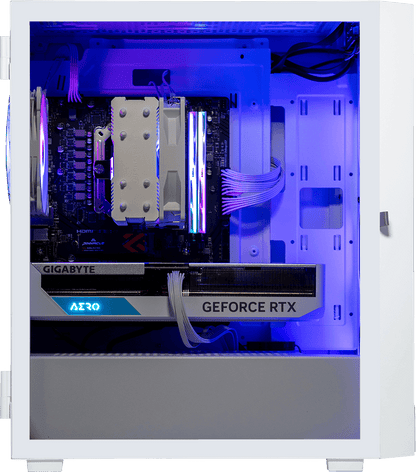 AMD 5500, 16GB RAM, 1TB SSD, RTX 3070 - Vetroo M05 White